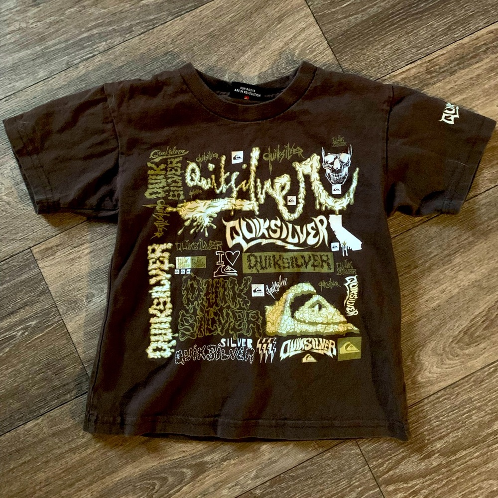 2T Quiksilver Brown Boys T-Shirt